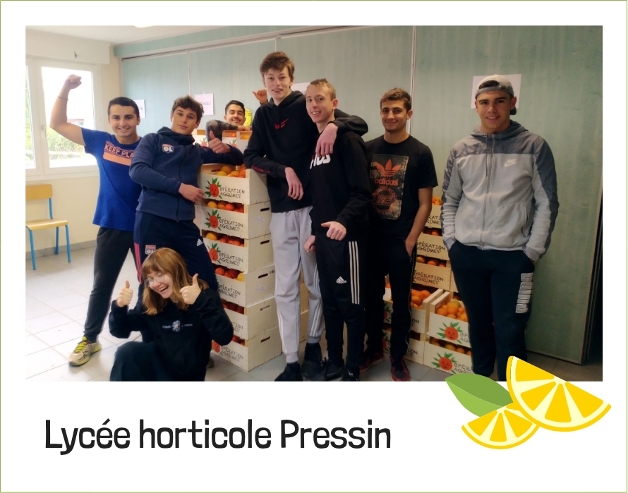 Operation agrumes de l'Association du Lycée horticole Pressin